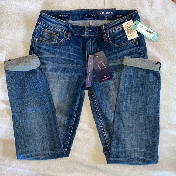 Vigoss Denim - Vigoss The Thompson tomboy jeans 26x27 dark wash